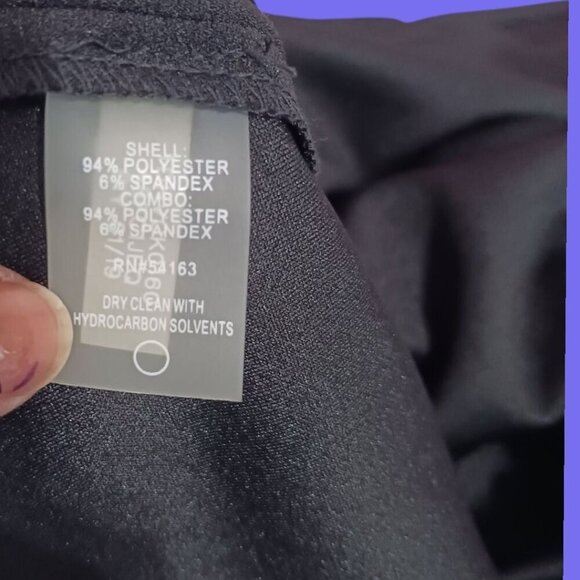 Tommy Hilfiger Scuba Crepe Bow Tie Fit & Flare Dress Blk & wht Size 10 - Picture 9 of 11